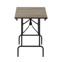 Product photo Table Leader 1, 1300x800, ash, black, PVC edge from the ChiedoCover company.