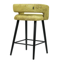 Product photo Marble Mars chair, chenille Domiart blammo romb apple, black enamel from the ChiedoCover company.