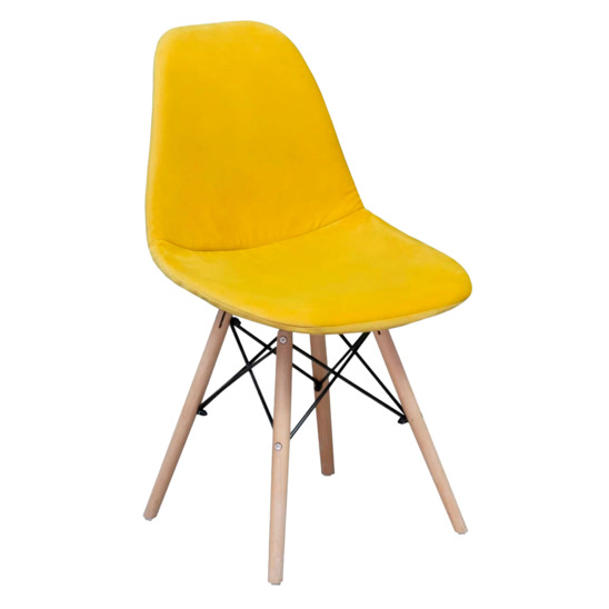 E01 chair cover for Eames, sealed, velour yellow - photo 4