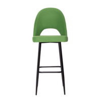 Product photo Mallin 750 bar stool, velour Velluto 31, legs metal black moire from the ChiedoCover company.
