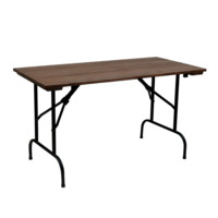 Product photo Leader 1 outdoor table made of slats, 1200x800, black, dark walnut from the manufacturer ChiedoCover, product picture, real product photo