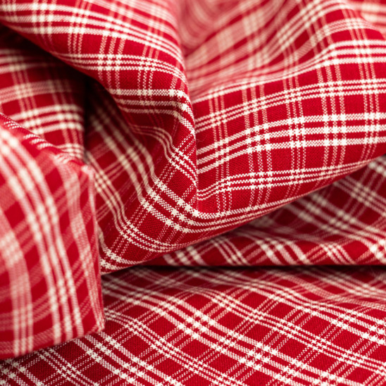 Linen tablecloth, red cage - photo 3