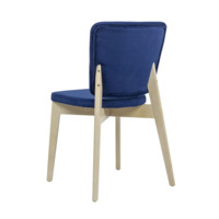 Product photo Safir chair, Teddy666 velour, white stain from the ChiedoCover company.