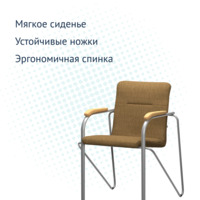 Product photo Samba chair, MACRO 032, armrests-lacquer, frame color-silver from the ChiedoCover company.