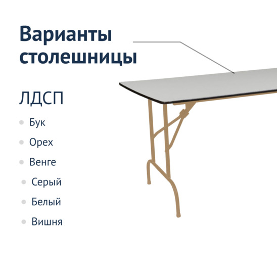 Table Leader 1, 1200x600, grey, champagne - photo 2