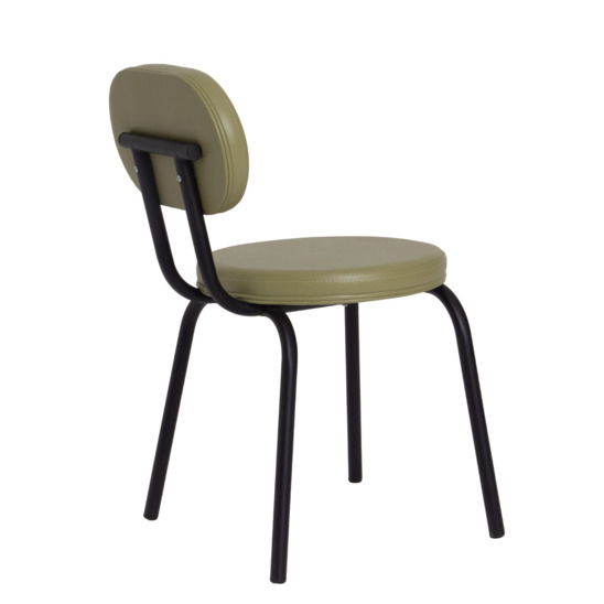 Toys chair, Pegas Olive eco-leather, metal legs RAL 9005 - photo 3