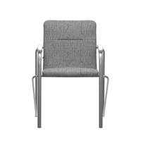 Product photo Samba chair, Montana 283, frame-silver, armrests-bleached oak from the ChiedoCover company.