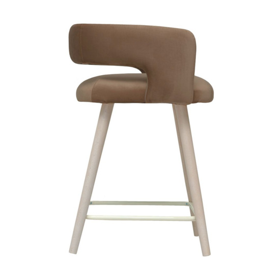 Mars semi-amber chair, beige velour - photo 4