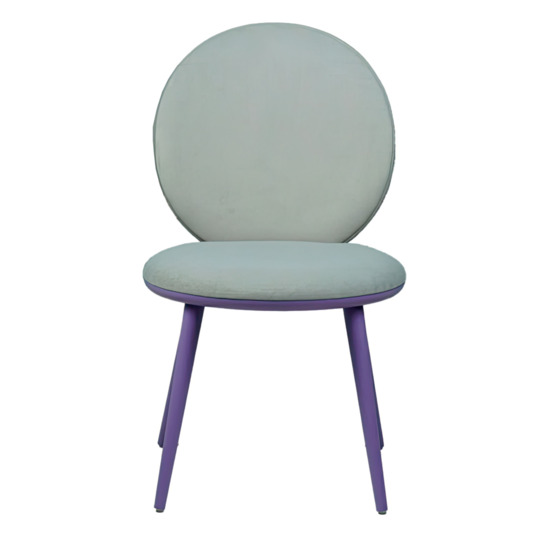 Ronda chair, grey velour, beech legs - photo 2