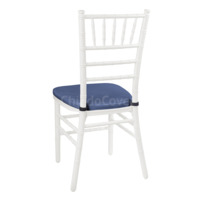 Product photo Chiavari chair cushion 01, 3cm, blue leatherette from the ChiedoCover company.