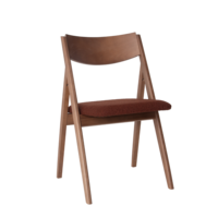 Product photo Clack chair, boucle Lanvin 497, legs beech stain light walnut from the manufacturer ChiedoCover, product picture, real product photo