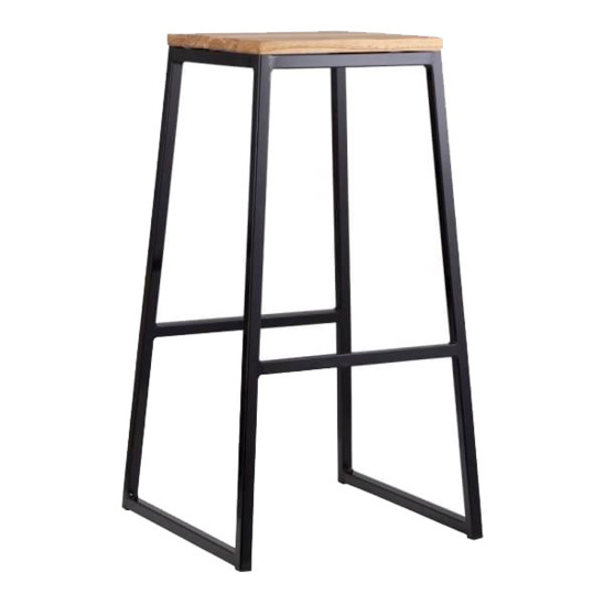 Bar stool, black frame - photo 1