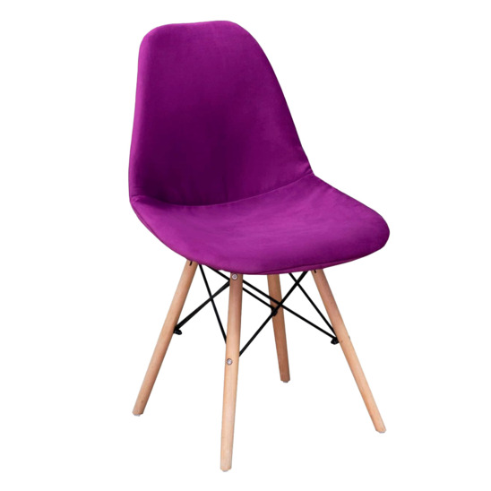 E01 chair cover for Eames, sealed, purple velour - photo 1