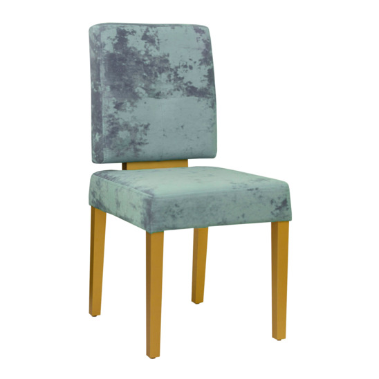 Amiens blue corduroy chair - photo 1