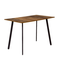 Product photo Loft Ray table, 1100x650x760 mm H1330 Oak Santa Fe vintage, legs RAL 9005 matt from the manufacturer ChiedoCover, product picture, real product photo