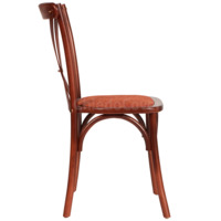 Product photo Crossback chair, mahogany, with cushion from the ChiedoCover company.