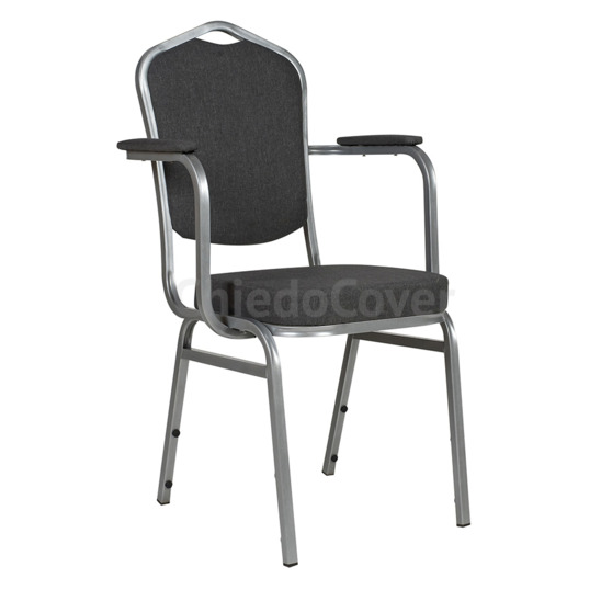 Hit 20mm chair with armrests, grey - photo 1