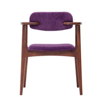 Product photo Gavi chair, Sharli velour 10, legs beech stain antique walnut from the ChiedoCover company.