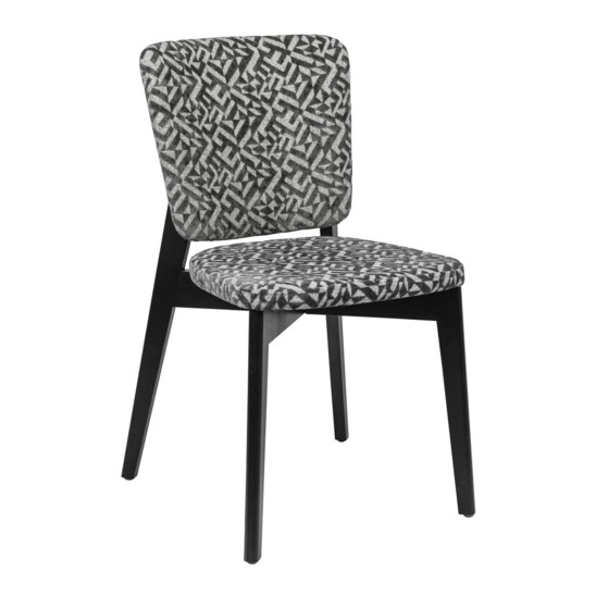 Safir chair, Elegancia/ black frame - photo 1