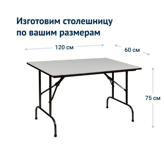 Table Leader 1, 1200*600, grey, black, without bumpers - photo 3