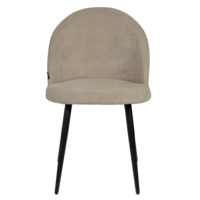 Product photo Solar chair, black legs, beige velour from the ChiedoCover company.