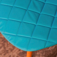 Product photo Frankfurt chair cover, large diamond, turquoise from the ChiedoCover company.