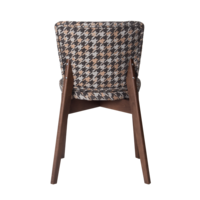 Product photo Safir chair, chenille Salon 03, beech legs, antique walnut stain from the ChiedoCover company.