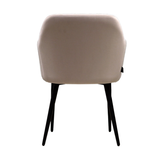 Terra chair, black legs, beige velour - photo 4