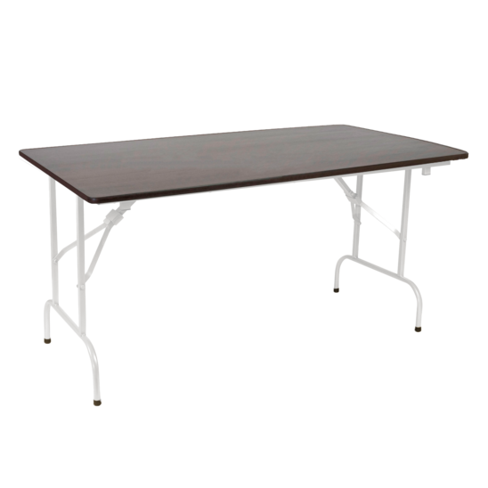 Leader 1 table, wenge, frame - white - photo 1