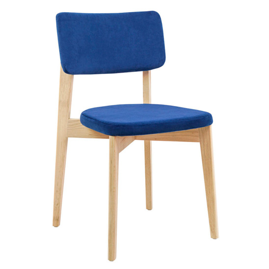 Topas chair, velour Teddy 666, uncoated - photo 1