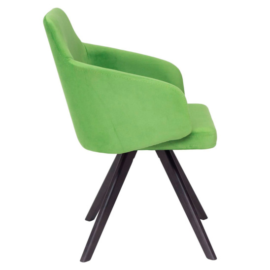 Fresh chair, velour Velutto 31, legs beech stain black - photo 6