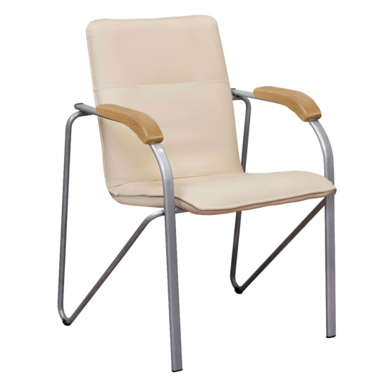 Samba chair , beige, silver frame - photo 1