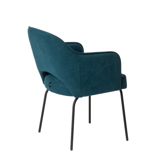 Rose chair, velour Omega 61, spider legs RAL 9005 - photo 4