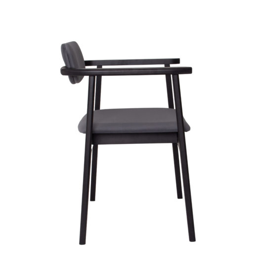 Gavi chair, velour Velutto 32, beech frame, black stain  - photo 3