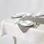 White tablecloth