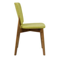 Product photo Safir chair, Matting Montreal72 mustard, light walnut from the ChiedoCover company.