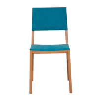 Product photo Laki chair, blue matting from the ChiedoCover company.