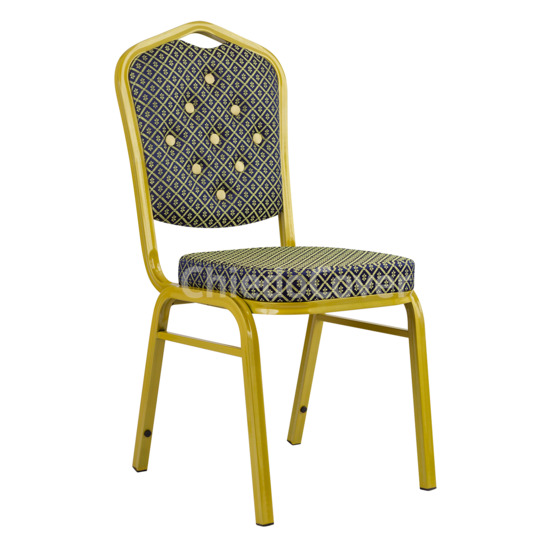 Chair Hit 25mm, gold, jacquard, carriage tie - photo 1