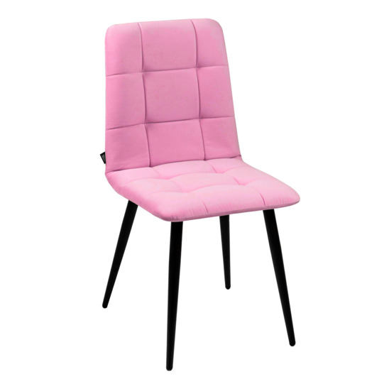 Olys chair, velour newton rose, metal - photo 1