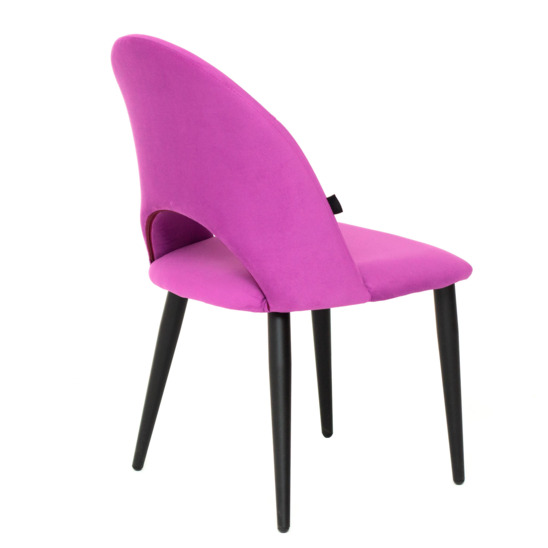 Ignis chair, lilac velour, metal legs - photo 4