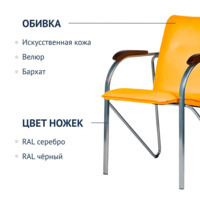 Product photo Samba chair, orange color from the ChiedoCover company.