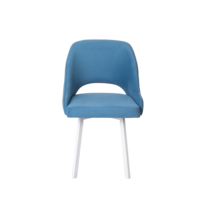 Product photo Mila chair on a rotating base, velour Velutto 72 from the ChiedoCover company.