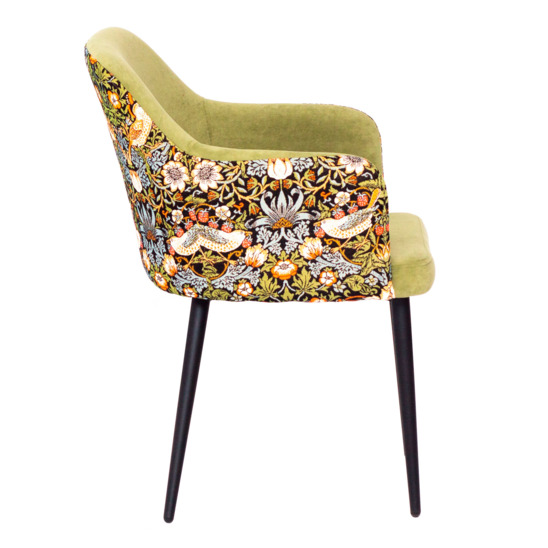 Tulip chair, tapestry, metal legs - photo 3