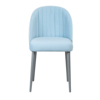 Product photo Tony's chair, blue, with high legs from the ChiedoCover company.