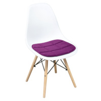 Product photo Chair cushion, biscuit, purple velour from the manufacturer ChiedoCover, product picture, real product photo