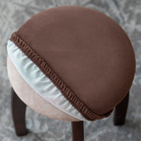 Product photo Stool cover, without foam, brown from the ChiedoCover company.