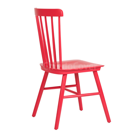 Tucker chair, red wooden - photo 3