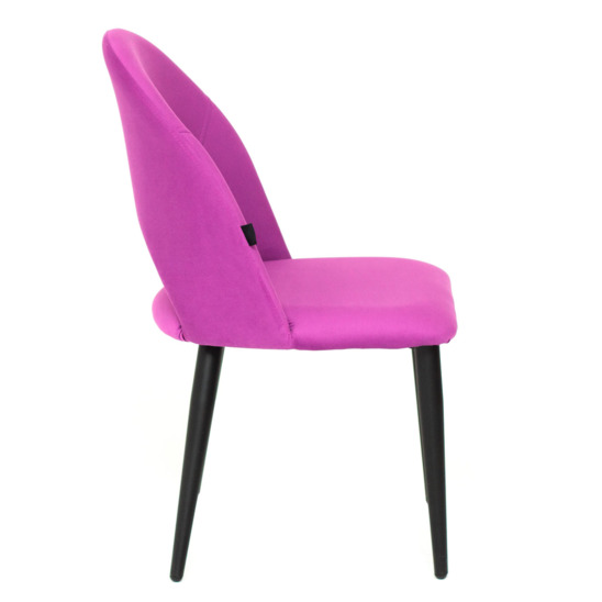 Ignis chair, lilac velour, metal legs - photo 3