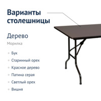 Product photo Table Leader 2, 2000*900, wenge, black from the ChiedoCover company.