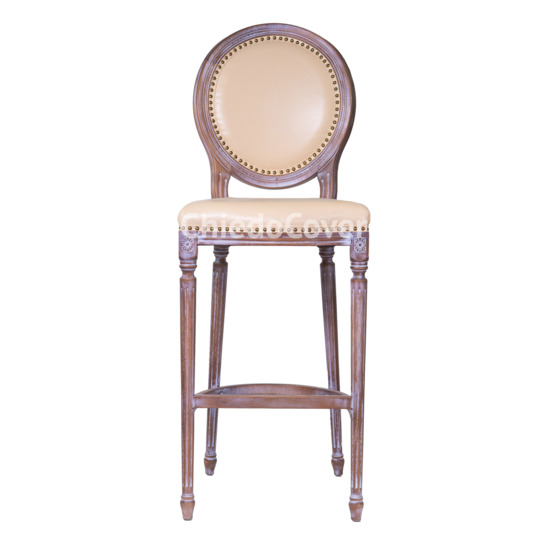 Caesar Bow chair, beige leatherette - photo 3